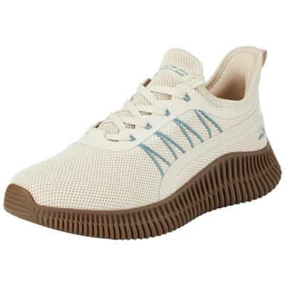 Abbildung von Skechers Herren Bobs Geo Sneakers,Sports Shoes, Natural Knit/Multi Synthetic Trim, 46 EU