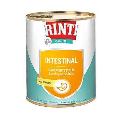 Abbildung von RINTI Canine Intestinal Leicht verdauliches Diät Nassfutter für ausgewachsene Hunde mit gastrointestinalen Problemen. Alleinfutter erhöhtem Elektrolytgehalt in der Dose 6x800g Huhn
