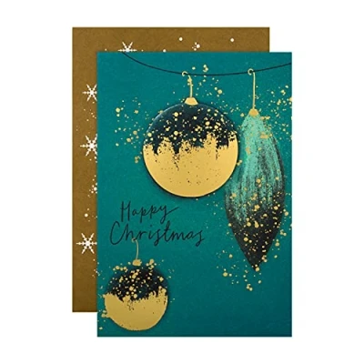 Abbildung von Hallmark Luxuriöse Weihnachtskarten für wohltätige Zwecke Packung mit 8 in 1, elegantes, modernes Design
