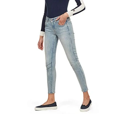 Abbildung von G Star Damen Arc 3D Mid Waist Skinny Jeans, Mehrfarben (lt antic aged D05477 8968 8642), 26W / 32L
