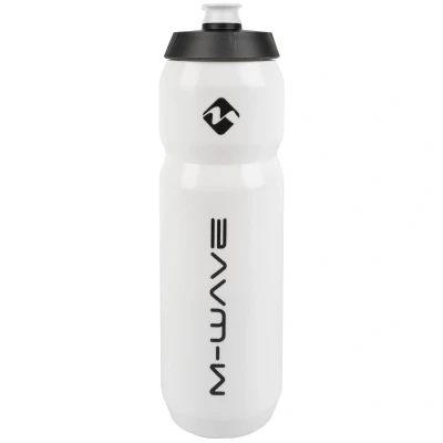 Abbildung von M WAVE Trinkflasche „PBO 1000“. 1 Liter. Weiß. Kunststoff. mit Skala
