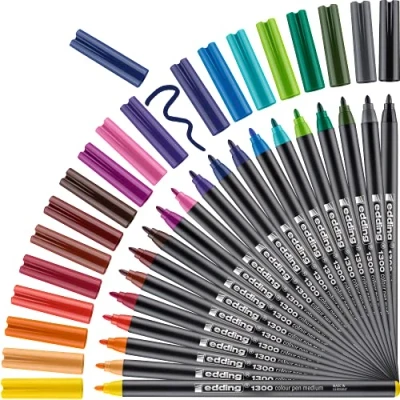 Abbildung von edding Marker 1300 Fasermaler sortiert (20er Metallbox)