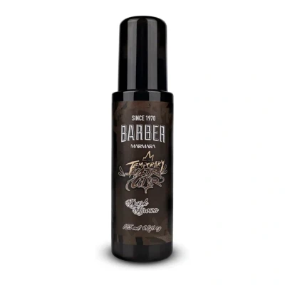 Abbildung von BARBER MARMARA Temporary Hair Color Braun 125ml / Schnurrbart Bart und Haar Farbe/eliminiert Grau für ein dickeres volleres Aussehen/Frei von Ammoniak Peroxid/Fertige Mixtur
