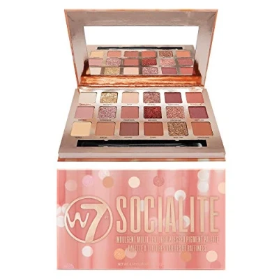 Abbildung von W7 Socialite Pressed Pigments Lidschatten Palette