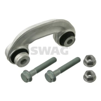 Abbildung von SWAG 30 91 9704 Koppelstange Vorderachse links 90 mit Mutter, Schraubensatz Aluminium AUDI: A4 B5 Limousine, Avant, A6 C5 Avant