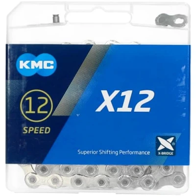 Abbildung von Kette 12 Fach KMC X12 126 Glieder Silber