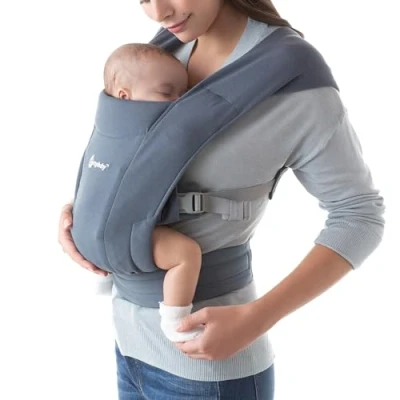 Abbildung von Ergobaby Embrace Babytrage für Neugeborene 3,2 11,3 kg, Oxford Blue