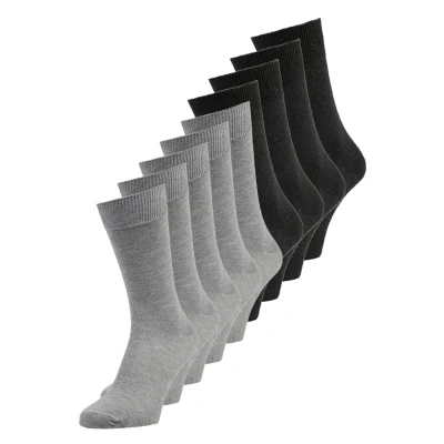 Abbildung von camano 9 PACK Unisex Socken, Größe: 35 38, Light grey melange/antracite