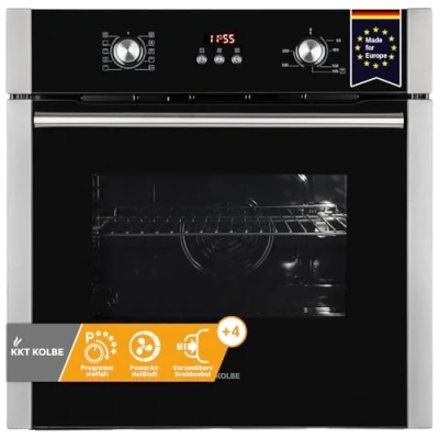 Abbildung von KKT KOLBE Einbaubackofen Backofen Elektroherd BO8805SS, DampfClean, 60cm / Einbauherd Kochmulde Heißluft Grill /Brat System