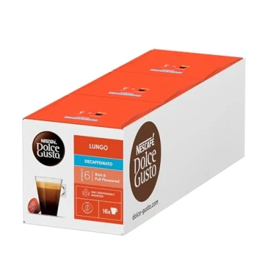 Abbildung von NESCAFÉ DOLCE GUSTO Lungo Decaffeinato Kaffeekapseln 3er Pack (3 x 16 Portionen)