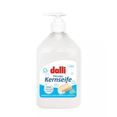 Abbildung von Dalli Kernseife flüssig 500ml Allergiker Pflege Für sensible Haut Vegan, dermatologisch getestet