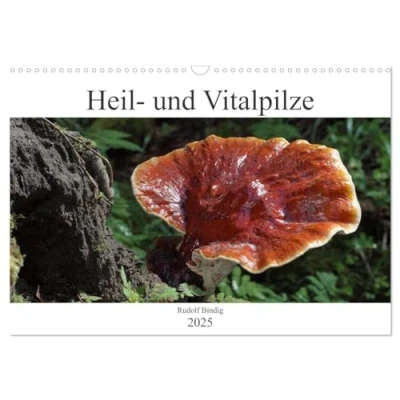 Abbildung von Heil und Vitalpilze (Wandkalender 2025 DIN A3 quer), CALVENDO Monatskalender