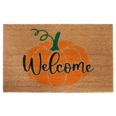 Abbildung von Fußmatte Mix Mats Kokos Welcome Pumpkin, HANSE Home, rechteckig, Höhe: 15 mm, Kokos, Schmutzfangmatte, Outdoor, Rutschfest, Innen, Kokosmatte, Flur