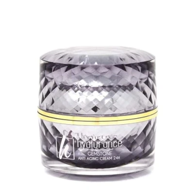 Abbildung von hyaluronce Gemstone Creme 24h, Edelsteine für eine Anti Aging Gesichtspflege Tag &amp; Nacht, gegen Falten, Wertvolle Mineralien Trockene und Reife Haut ab 40, 50 ml
