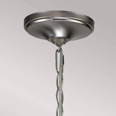 Abbildung von Kichler KL CAPITOL HILL6 BN Kronleuchter HILL E14 6x40W Stahl Nickel gebürstet H:55.9cm B:73cm dimmbar
