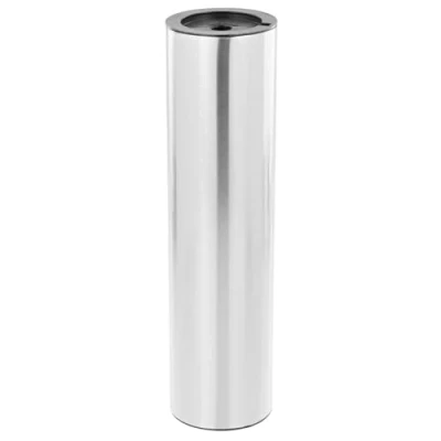 Abbildung von WAGNER Möbelbein/Tischbein/Möbelfuß/Systemrohr TENO Ø 50 x 191 mm, individuell mit System und QuickClick kombinierbar, Stahl in Edelstahl Optik gebürstet, Tragkraft kg 12901101