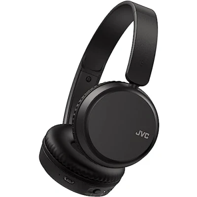 Abbildung von JVC HA Z37W B Bluetooth On Ear Kopfhörer, Tiefbass, 3 Klangmodi (Bass/Klar/Normal), 35 Stunden Akkulaufzeit, leicht und faltbares Design, Multi Point Funktion, 5.2, (Schwarz)