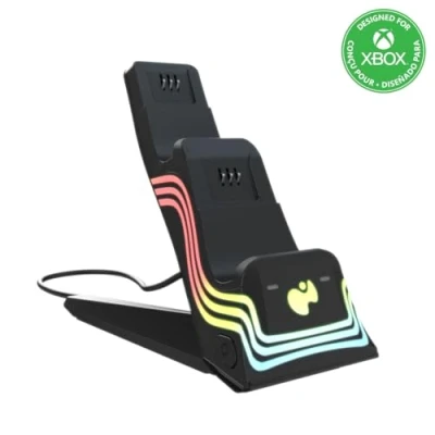 Abbildung von PDP Ladestation Dual Afterglow Wave schwarz für Xbox SeriesX Series X