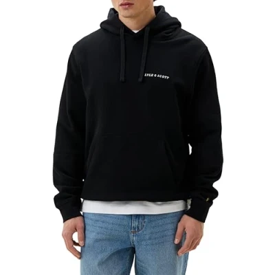 Abbildung von Lyle &amp; Scott Embroidered Hoodie Sweatshirt, Herren, Größe: XXL, Jet black/white