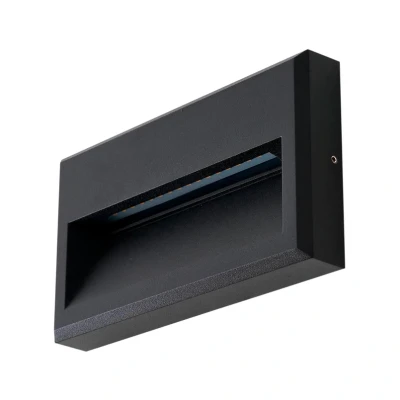 Abbildung von Lucande LED Außenwandleuchte Weno, schwarz, Aluminium, IP65