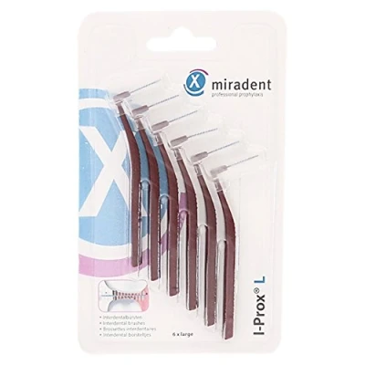 Abbildung von Miradent Interdentalbürste I prox L 0,8 mm bordea.