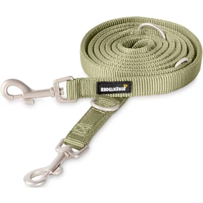 Abbildung von Rudelkönig Hundeleine Frida 2,30m, Verstellbare große Hunde, Robuste Führleine, Nylon (1 tlg), Hunde Leine für mittlere und