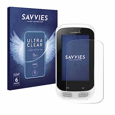 Abbildung von Savvies 6 Stück Schutzfolie für Garmin Edge Explore 1000 Displayschutz Folie Ultra Transparent
