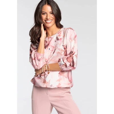Abbildung von Laura Scott Druckbluse, mit femininen Blumen Print NEUE KOLLEKTION