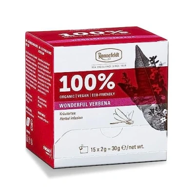 Abbildung von Ronnefeldt 100% Wonderful Verbena BIO Kräutertee, 15 Teebeutel à 2 g, 30 g Organic Vegan Eco friendly, Menge:2 Stück