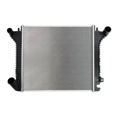 Abbildung von NRF 53855 Kühler, Motorkühlung Aluminium 570 517 42 ohne Rahmen Kühlrippen gelötet MERCEDES BENZ: ATEGO, ATEGO 2