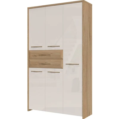 Abbildung von Home affaire Garderobenschrank &quot;Gala&quot;, hochwertig UV lackiert, Soft Close Funktion