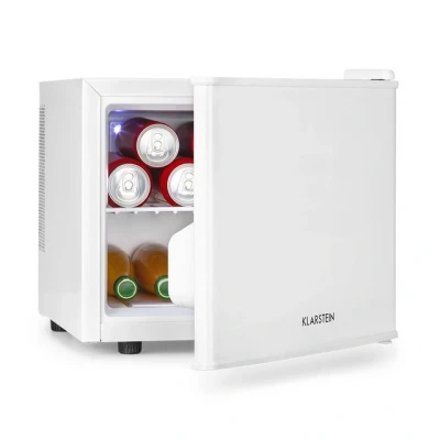 Abbildung von Klarstein Table Top Kühlschrank HEA6 CoolHide Wht 10036104A, 38.5 cm hoch, 42 breit, Hausbar Minikühlschrank ohne Gefrierfach klein Getränke