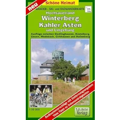 Abbildung von Wander , Ski und Radwanderkarte Hochsauerland, Winterberg, Kahler Asten Umgebung: Ausflüge zwischen Siedlinghausen, Küstelberg, Liesen, Medebach, ... Hallenberg. Maßstab 1:30000 (Schöne Heimat)