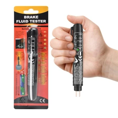 Abbildung von JTENG Bremsflüssigkeitstester Bremsflüssigkeitsprüfer DOT 3/4/5 mit 5 LED für Auto Fahrzeug, Brake Fluid Tester, DOT3, DOT4, DOT5 bremsflüssigkeit Tester
