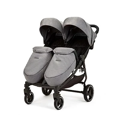 Abbildung von Ickle Bubba Venus Prime Doppel Kinderwagen (Raumfahrt Grau)