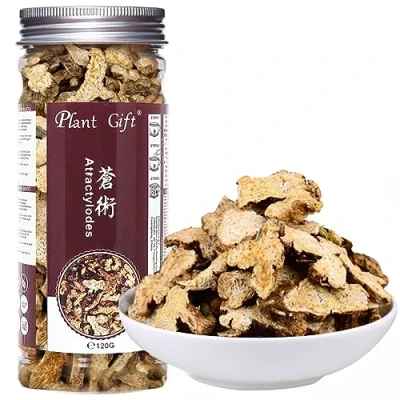 Abbildung von Plant Gift Cang Zhu atractylodes Tea, 苍术 100% reiner Tee, getrocknete Bulk Kräuter traditionelle Medikamente, chinesische Kräuter, Atractyloden Makrozephala 120g / 4.23oz