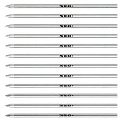 Abbildung von Mini Pen Minen Diese eignen sich für: Geeignet Swarovski, Cross, Cartier, Lamy, Faber Castell, Zebra, Tombow, Schneider, Schmidt, Parker, Pelican, Monteverde, OHTO, 12 x blaue Tinte.