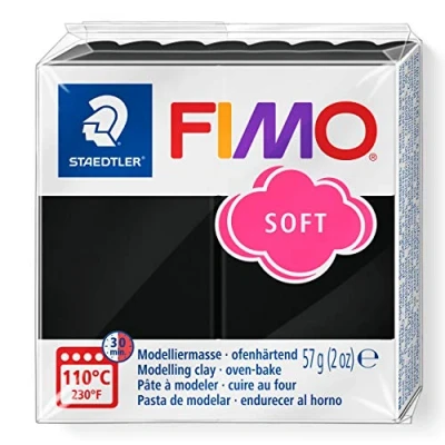 Abbildung von Fimo soft boetseerklei 56 g zwart