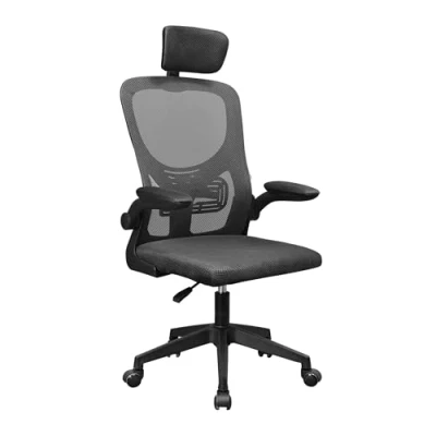 Abbildung von MARSGAMING MGC ERGOPLUS, Professioneller Ergonomischer Stuhl, Dynamische Lendenwirbelstütze, Atmungsaktives Netz, Höhenverstellbar 115 und 125cm, Klappbare Armlehnen, Verstellbare Kopfstütze, Schwarz