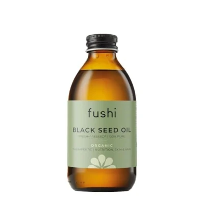 Abbildung von Fushi Black Seed Oil 250ml Organic Virgin Fresh Pressed Improves The Condition of Hair, Skin, and Nails Best for Dry Inner Health &amp; Flaky Skin