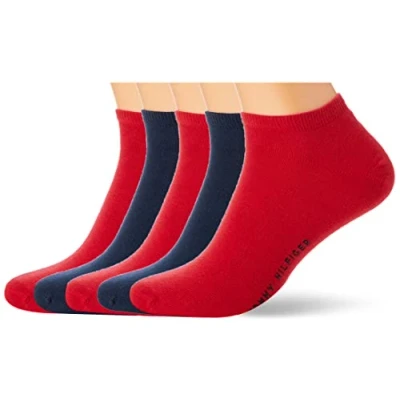 Abbildung von Tommy Hilfiger MEN Sneaker ECOM 6 PACK Socken, Herren, Größe: 39 42, Red/blue