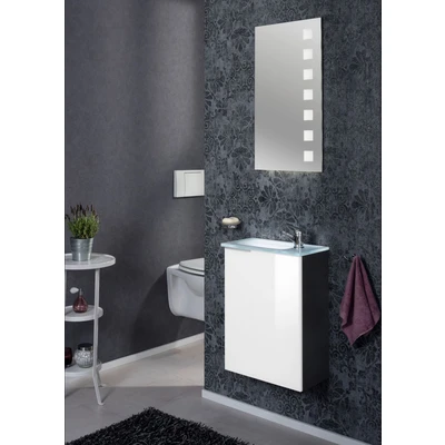 Abbildung von FACKELMANN Waschbeckenunterschrank, Badmöbel für Gäste WC, Breite ca. 45 cm