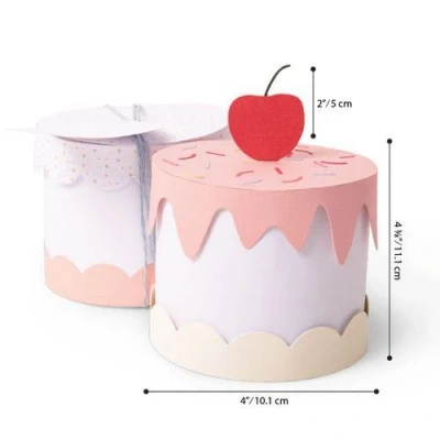 Abbildung von Sizzix Thinlits Plus Stanzformen Set, 11er Packung Tortenschachtel von Georgie Evans