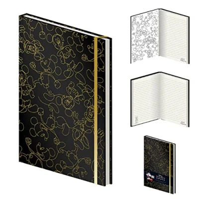 Abbildung von Pyramid International Disney Mickey Mouse Notizbuch, A5, mit Spiralbindung, 80 linierte Seiten, offizielles Lizenzprodukt