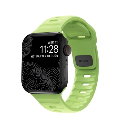 Abbildung von Nomad Smartwatch Armband Sport Band für Watch 38/40/41mm Glow (Grün)