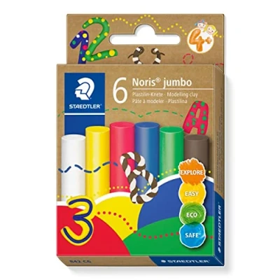 Abbildung von Noris jumbo boetseerklei 6 kleuren