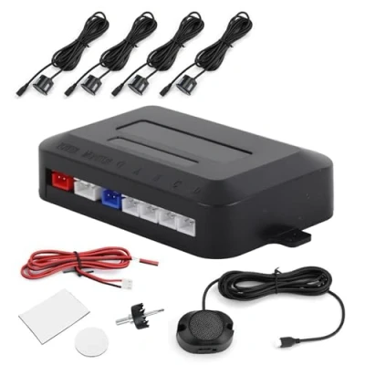 Abbildung von einparkhilfe hinten,Pdc,Einparkhilfe Set,Sound Alert Indicator Parksensor Rückfahrradar Kit Warnung Sound Probe System 12V Assist Rückwärtsfahrt Sensor