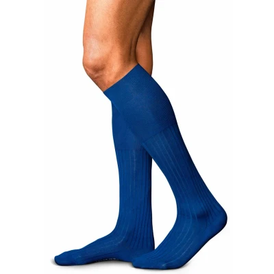 Abbildung von Falke NO. 13 Finest Piuma Cotton Kneehigh Socken, Herren, Größe: 39/40, Royal blue