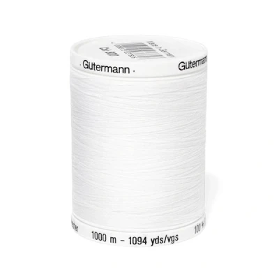 Abbildung von Gütermann Weißes Nähgarn aus Polyester, 1000 m, 5.5x4x4 cm