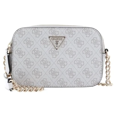 Abbildung von Guess Noelle Crossbody Camera Umhängetasche, Damen, Größe: One Size, Dove logo
